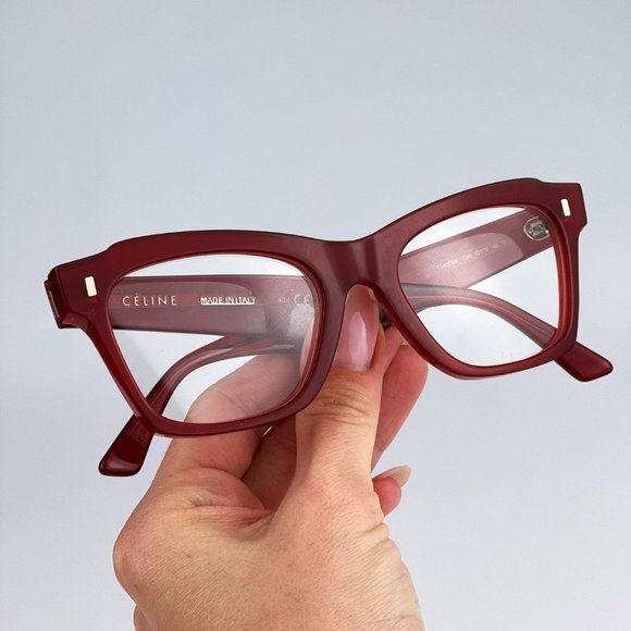 Celine CL40058I 066 Eyeglasses Red Butterfly Women CL 40058I - Picture 5 of 13